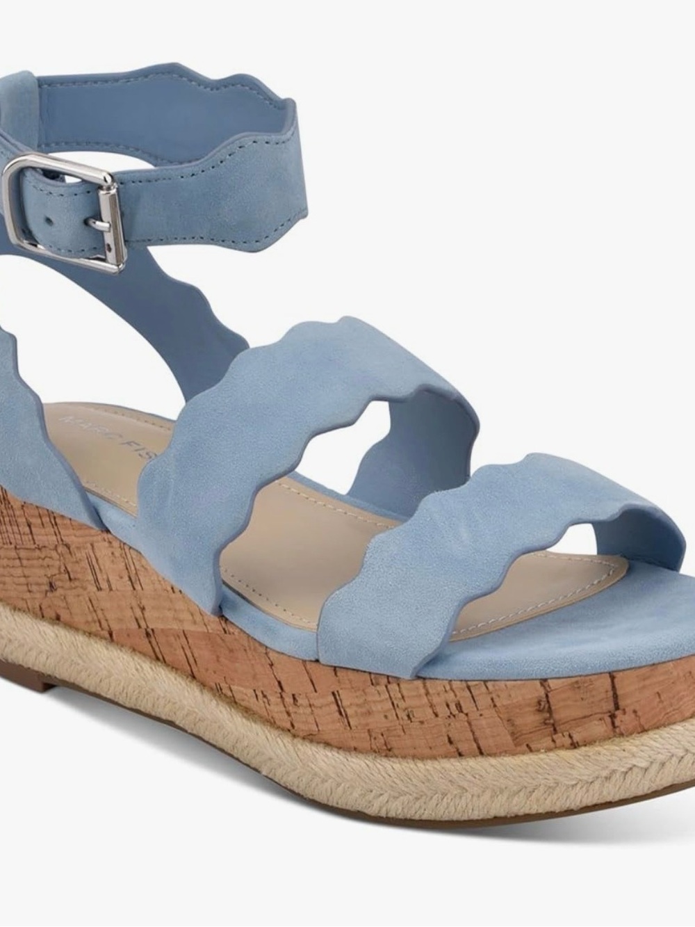 NEW Marc Fisher Fayme Medium Blue Suede Womens 7